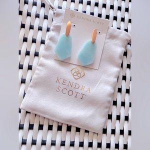Kendra Scott Camila Rose Gold Drop Earrings ✨ Teal Quartzite